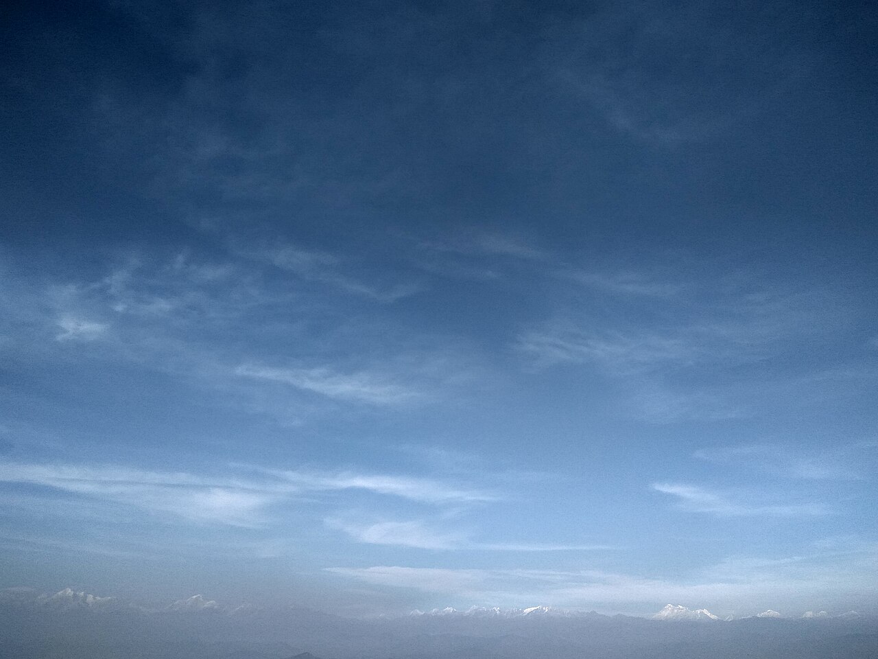 Himalayan mountain view from Dhulikhel