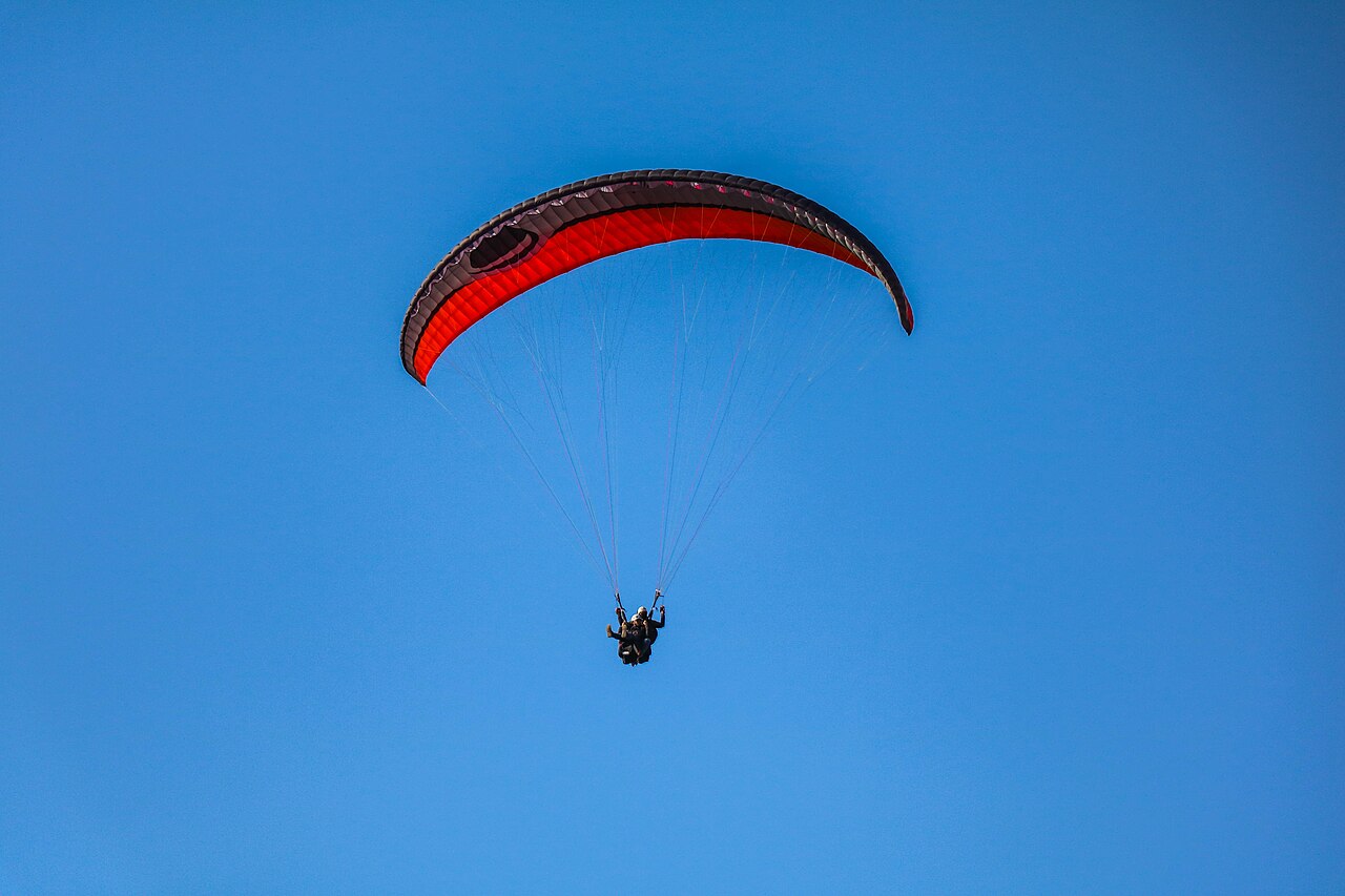 Paragliding near Sarangkot, Pokhara